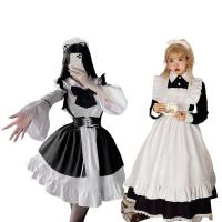 Japanese Cosplay Maid Dress Set - Cute Sexy Lolita Short Sleeve Long Sleeve Uniform Dress for Women Plus Size thumbnail