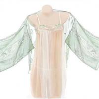 Transparent Ancient Chinese Court Lingerie Set - Sexy Dunhuang Flying Apsaras Bodice & Long Dress, Plus Size Elegant Sen thumbnail