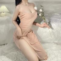 Women's Plus Size Sexy Lace Mesh Long Nightgown - Transparent Seductive Sleep Dress for Intimate Nights thumbnail