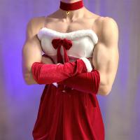 Loubi Sexy Chinese New Year Velvet Bunny Boy Costume - Role Play Lingerie Dress for Men thumbnail