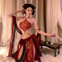 Lubei Vintage Chinese-Inspired Lingerie Set – Plus Size Hanfu-Style Busty Bodysuit, Modest Yet Alluring Sleepwear Ensemb thumbnail