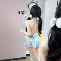 Machu Chu Maid Costume Set for Women - Cute & Seductive Sheer Lingerie Outfit, No-Undress Design thumbnail