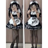 Maid Costume Cosplay Dress - Cute Cat Ear Lolita Outfit for Anime Girls & Soft Girl Aesthetic thumbnail