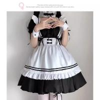 Maid Costume Cosplay Dress - Japanese Lolita Student Uniform, Plus Size Anime Role Play Outfit thumbnail