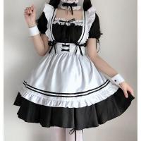 Maid Costume Lolita Outfit - Cute French Maid Dress with Petticoat & Accessories thumbnail