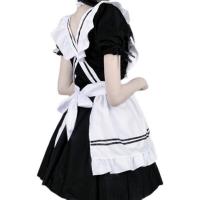 Maid Costume Lolita Outfit - Cute French Maid Dress with Petticoat & Accessories thumbnail
