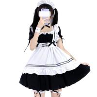 Maid Costume Lolita Outfit - Cute French Maid Dress with Petticoat & Accessories thumbnail