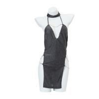 Manny Night Sexy Lace Bodysuit for Women - Deep V-Neck Mesh Chain Detail Bodycon Jumpsuit for Club & Party Nights thumbnail