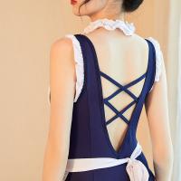 Manny Night Sexy Maid Bodysuit - Backless Cute Uniform Lingerie Set with Ruffles & Seductive Style thumbnail