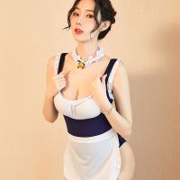 Manny Night Sexy Maid Bodysuit - Backless Cute Uniform Lingerie Set with Ruffles & Seductive Style thumbnail
