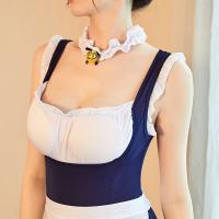 Manny Night Sexy Maid Bodysuit - Backless Cute Uniform Lingerie Set with Ruffles & Seductive Style thumbnail