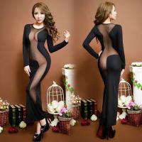 Manny Night Sexy Sheer Dress for Women – Bodycon Mesh Backless Club Dress, Pure & Tempting Lingerie Set thumbnail
