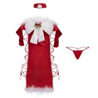 Mannyan New Year Lingerie Set - Sexy Reindeer Christmas Costume & Pure-Temptation Sleepwear Dress thumbnail