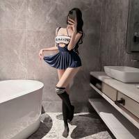 Mannye Qing Pure & Tempting JK Uniform Lingerie Set – Busty Crop Top & Pleated Skirt for Cosplay, Night Out & Role Play thumbnail