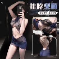 Mannyqing Lace Necktie Lingerie Set - Sheer Cross-Back Sensual Bra & Panty Set, Pure Temptation Erotic Outfit thumbnail