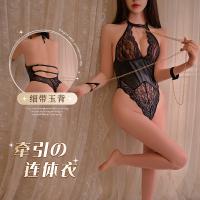 Mannyqing Pure-Sensual Lace Chain Bodysuit - Sheer Mesh Corset Style Sexy Women's Lingerie thumbnail