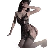 Mannyqing Pure & Tempting Lace Bodysuit - Sheer Mesh Open-Crotch Sensual Lingerie Set thumbnail