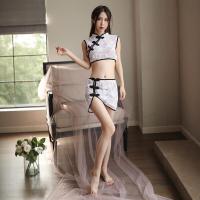 Mannyqing Sensual Lace Bodysuit with Sheer Mesh Tights Set - Sexy Backless Knit Satin Nightwear Outfit thumbnail