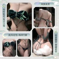 Manyan Qingzhu Ying Three-Bead Uniform Lingerie Set - Seductive No-Remove Date Outfit, Elegant Bamboo Shadow Design thumbnail
