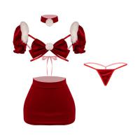 Manyan New Year Party Dress - Sexy Lace Bow Skirt Outfit for Christmas & Holiday Events thumbnail