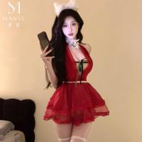 ManYu Original Christmas Sleep Dress - Sexy Pure-Temptation Lingerie for Women, Festive Holiday Nightwear thumbnail