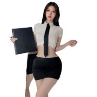 MeiNaiEr Sexy Secretary Outfit - OL Bodycon Skirt Set for Role Play & Teacher Costume thumbnail