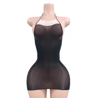 Mink Oil Sheer Bodysuit with Open-Crotch Design - Sensual Naughty Lingerie for Curvy Women, European Style thumbnail