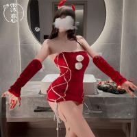 Misty Romance Christmas Bodysuit Set - Velvet Sweet & Sexy Matching Outfit for New Year thumbnail
