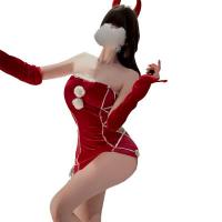 Misty Romance Christmas Bodysuit Set - Velvet Sweet & Sexy Matching Outfit for New Year thumbnail