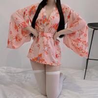 Misty Romance Kimono Lingerie Set - Cute Cat Cosplay Costume for Role Play, Nightclub & Sexy Sleepwear thumbnail