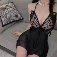Night Desire Sexy Sleep Dress for Women - Sheer Butterfly Lace Transparent Lingerie Set, Pure & Tempting Nightwear thumbnail