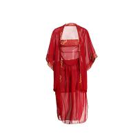Night Fragrance Sensual Chinese Bridal Lingerie Set – Sheer Hanfu Sleepwear with Embroidered Dougu thumbnail