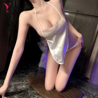 Night Silk Seductive Lingerie Set - Ancient Chinese Hanfu Style Busty Bodice & Erotic Palace-Inspired Costume thumbnail