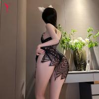 NightSi NightSe Sexy Lace Babydoll Sleepwear for Women – Sheer Tempting Mesh Cami Dress with Adjustable Straps thumbnail