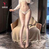 NightSigh NightSere Sexy Transparent Thigh High Stockings with Floral Lace - European Style Erotic Lingerie thumbnail