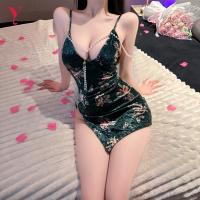 NightSiSensual Lingerie Set - Pearl-Embellished Mesh Chemise with Floral Lace, No-Remove Seductive Sleep Dress thumbnail