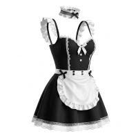 NightSiYeSe Sexy Lingerie Set - Pure & Tempting Maid Costume for Small Bust, Romantic Date Night Outfit thumbnail