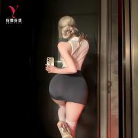 OL Sexy Secretarial Outfit Set - Hot Date Nightwear with Open-Crotch Secretary Costume for Adults thumbnail
