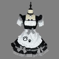 Oushilin Adorable Anime Lolita Dress - Cute Pure-Yuri Maid Costume with Cat Ears & Tail Roleplay Outfit thumbnail