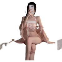 New Palace-Style Bride Qipao Sexy Ancient Chinese Lingerie Set - Embroidered Hanfu Sleep Gown & Costume thumbnail
