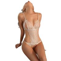 Passion Lace Bodysuit - Sexy Sheer Mesh Costume Sleepwear, No-Remove Intimate Outfit for Curvy Women thumbnail