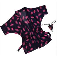 Passion Youmei Butterfly Lingerie Set for Women – Sheer Chiffon Kimono Robe & Sexy Sleep Dress, Wholesale Factory Direct thumbnail