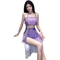 Pinxian Vintage Chinese-Inspired Lingerie Set for Women – Sheer Retro Hanfu Role Play Costume thumbnail