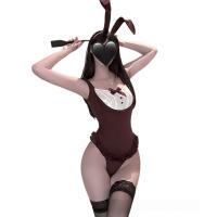 Plus Size Bunny Costume Bodysuit - Sexy Tight-Fitting Role Play Outfit for Adults thumbnail