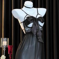 Plus Size Lace Chemise Set - Sexy Satin & Lace Sleepwear with Ties, Bedroom-Ready Outfit thumbnail