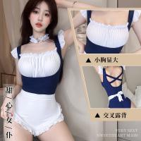 Plus Size Lace Maid Costume for Women - Sexy Seductive Nightclub Outfit & Romantic Lingerie Set thumbnail