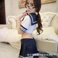 Plus Size Seductive Student Uniform Lingerie Set - Pure & Tempting Sleepwear for Women thumbnail