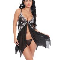 Plus Size Sexy Lace Bodysuit Dress - Elegant Mesh Strapless Lingerie for Women, Wholesale Direct from Factory thumbnail