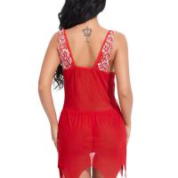 Plus Size Sexy Lace Bodysuit Dress - Elegant Mesh Strapless Lingerie for Women, Wholesale Direct from Factory thumbnail