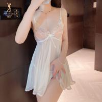Plus Size Sexy Lace Sleepwear for Women - Deep V Thin Cami Nightgown & Intimate Lingerie Set thumbnail